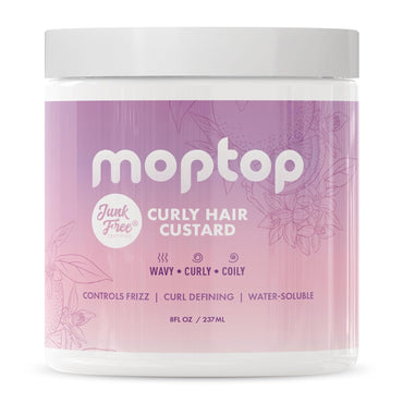 Curly Hair Gel for Fine, Thick, Wavy, Curly & Kinky-Coily Hair, anti Frizz Moisturizer, Curl Defining & Activator, Junk Free W/Aloe, 8Oz.