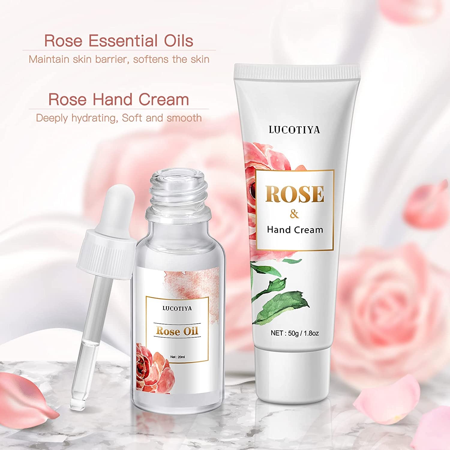 Birthday Gifts for Women Best Spa Gifts Baskets Box for Her Wife Mom Best Friend Mother Grandma Bday Bath and Body Kit Sets Self Care Present Beauty Products Package Rose Scent
