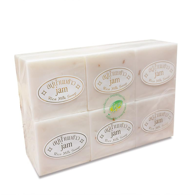 Thailand Rice Soap 6Pcs Handmade Rice Soap 65G Bath Soap 12Pcs Facial Soap Cold Soap Wedding Gift (6)