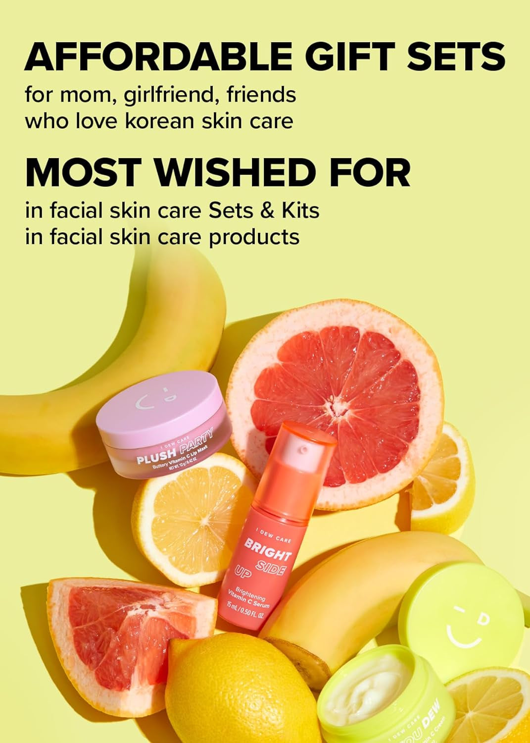 Skincare Set - Vitamin to Glow Pack | with Niacinamide, Grapefruit Extract, Vitamin C, Trio Set, Spa Day, Gift Set, Travel Size, Glass Skin, Korean Skincare, TSA Friendly Sizes