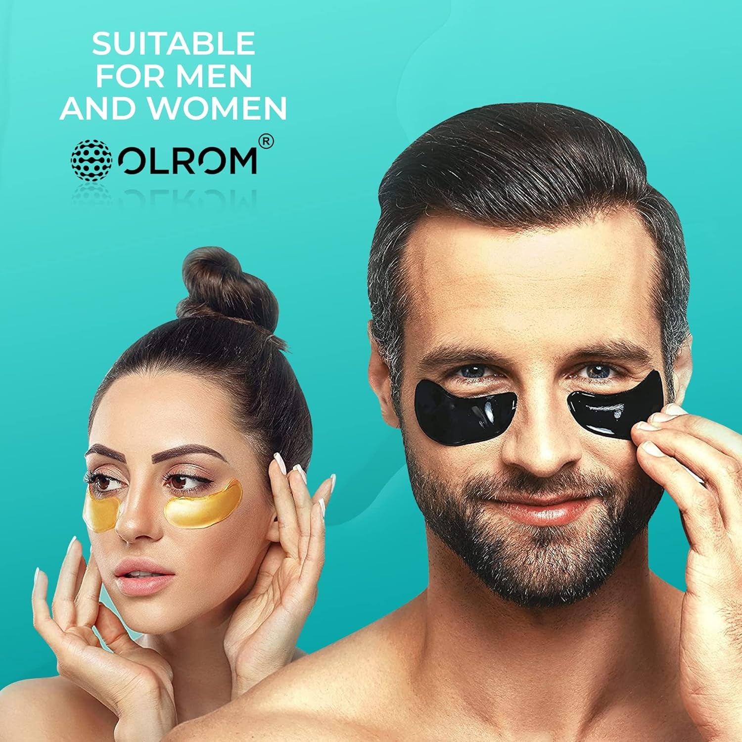 Collagen-Enriched Eye Mask - 16 Pairs with 24K Gold, Dead Sea Minerals, Coconut Milk Protein and Aloe Vera under Eye Patches - Hydrating Hyaluronic Acid for Dark Circles & Puffiness - by