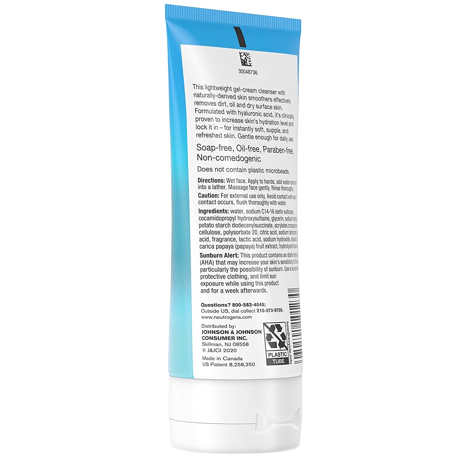 Hydro Boost Gentle Exfoliating Daily Facial Cleanser with Hyaluronic Acid, Clinically Proven to Increase Skin'S Hydration Level, Non-Comedogenic Oil-, Soap- & Paraben-Free, 3 X 5 Oz