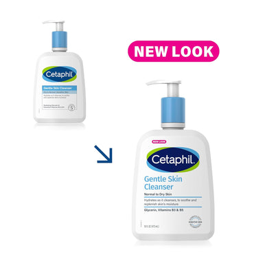 Face Wash, Hydrating Gentle Skin Cleanser for Dry to Normal Sensitive Skin, NEW 16 Oz 2 Pack, Fragrance Free, Soap Free and Non-Foaming