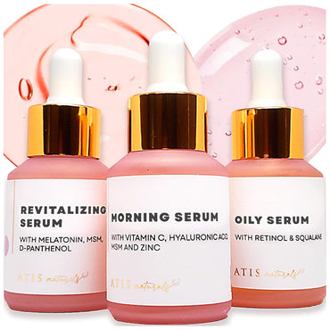 Anti-Aging Facial Serums, Vitamin C, Retinol and Hyaluronic Acid Serum for Firming, Restoring & Hydrating | Fine Lines, & Wrinkles Remover, Tone & Revitalize (3 X 1 Fl Oz)