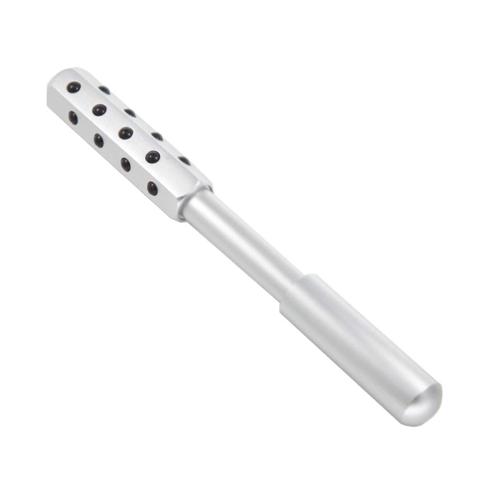 Beauty Masseager Germanium Roller Facial Body Skin Care Uplifting Tool,Tighten Face Neck Skin, Reduce Wrinkles and Eye Pouches (Silver)