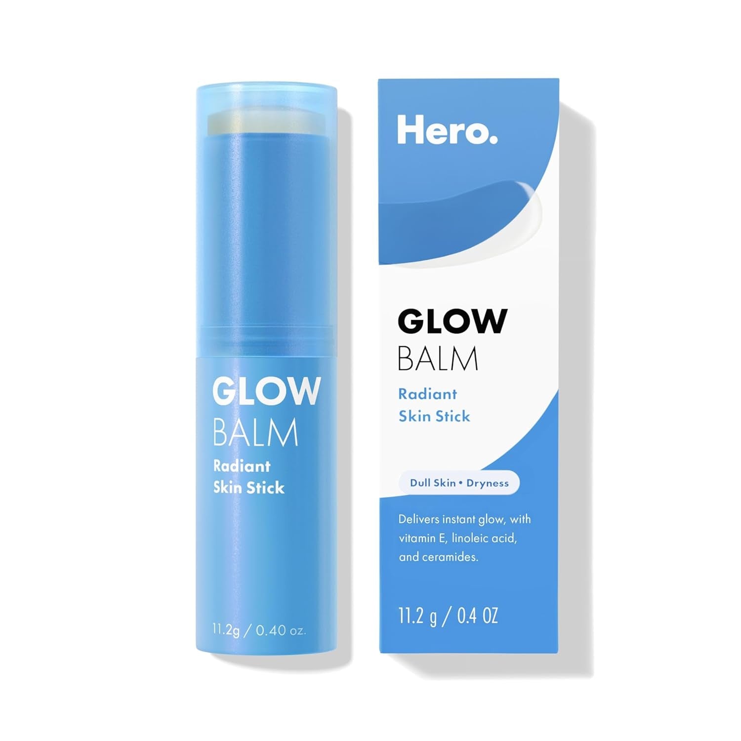 Glow Balm Radiant Skin Stick – Instantly Gives Skin a Glowy Finish for Dewy and Radiant Looking Skin – Suitable for Acne-Prone Skin – Won’T Clog Pores (0.4 Oz)