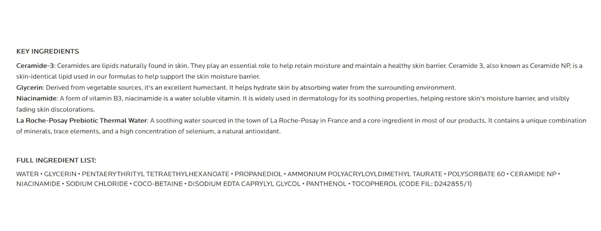 Toleriane Hydrating Gentle Face Cleanser, Daily Facial Cleanser with Niacinamide and Ceramides for Sensitive Skin, Moisturizing Face Wash for Normal to Dry Skin, Fragrance Free