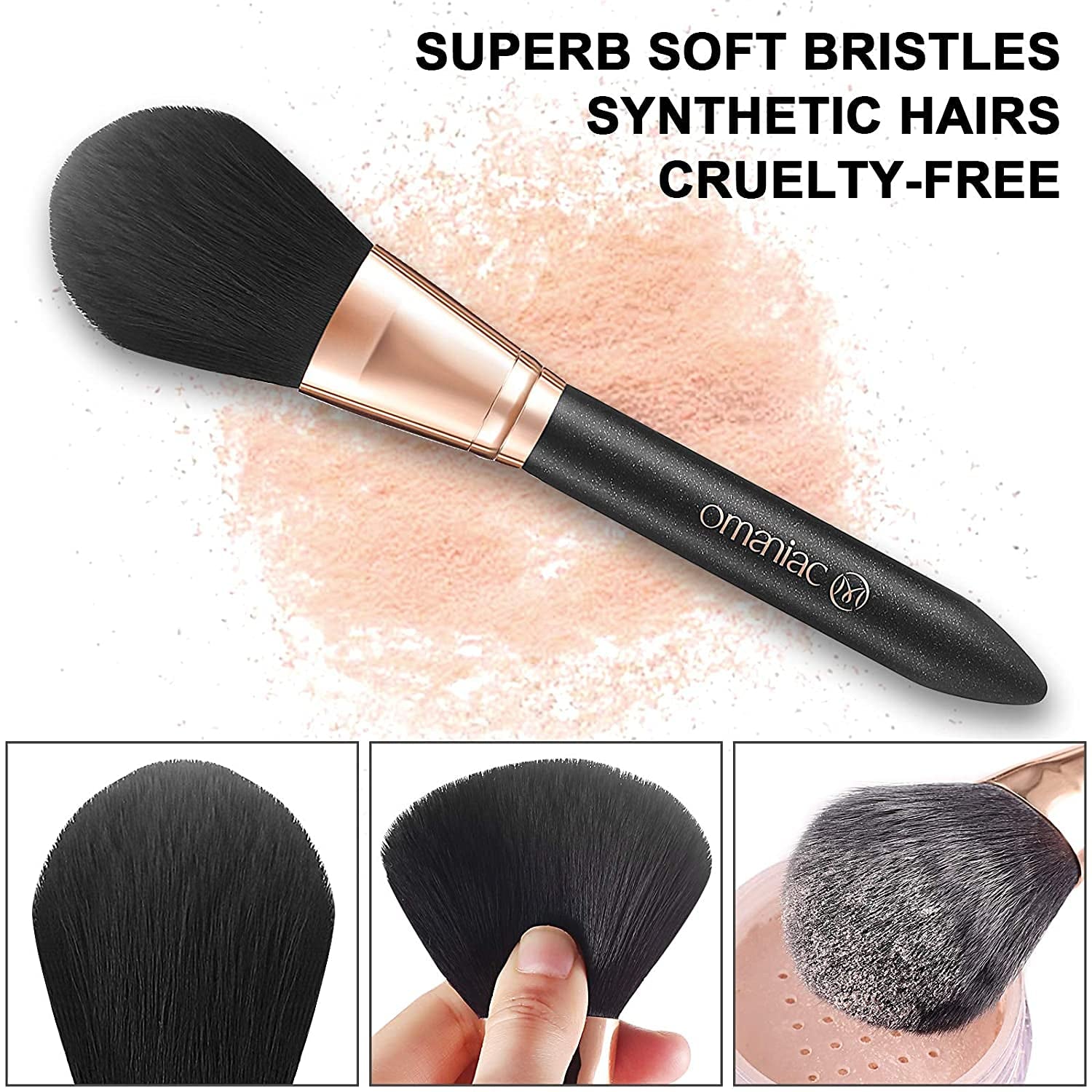 ® Makeup Brushes Set Professional (12Pcs), Premium Synthetic Powder, Eyeshadow, Blush, Foundation, Blending, Full Face Make up Brushes Set with Holder, Perfect Birthday Gifts for Women.