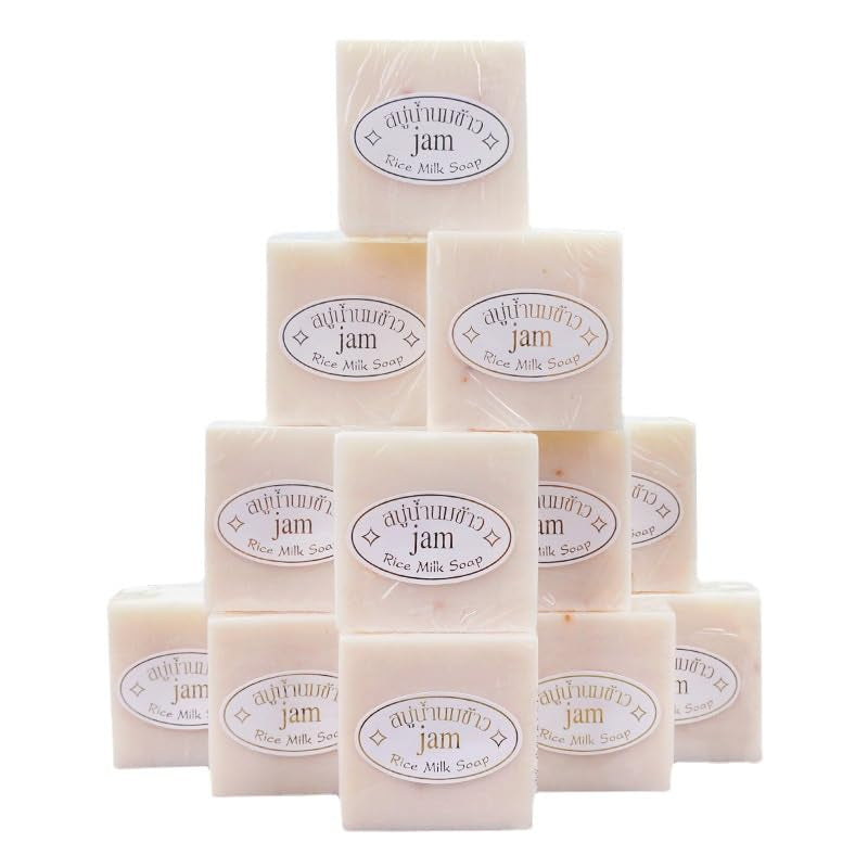 Thailand Rice Soap 6Pcs Handmade Rice Soap 65G Bath Soap 12Pcs Facial Soap Cold Soap Wedding Gift (6)