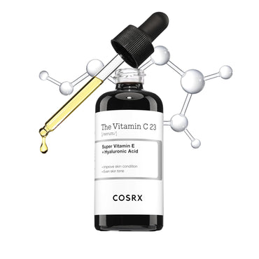 Pure Vitamin C Serum with Vitamin E & Hyaluronic Acid, Brightening & Hydrating Facial Serum for Fine Lines, Uneven Skin Tone & Dull Skin, 0.7Oz/20G, Korean Skincare (Vitamin C 23% Serum)