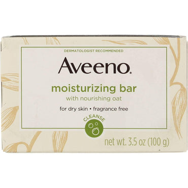 Gentle Moisturizing Bar Facial Cleanser with Nourishing Oat for Dry Skin, Fragrance-Free, Dye-Free, & Soap-Free, 3.5 Oz (Pack of 4)