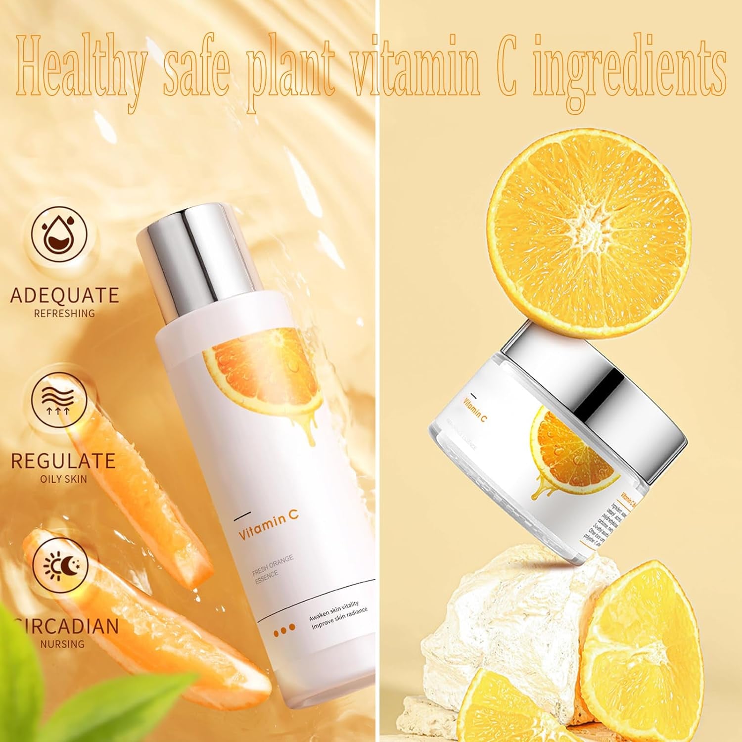Skincare Gifts for Teenage Girls Skincare Kits - 7PCS Skin Care Sets & Kits - Vitamin C Skin Care Sets - Pamper Sets for Women Gifts Includes Cleanser- Serum-Eye Serum-Toner-Cream-Face Mask Skincare