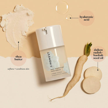 Deep Hydration Face Cream for All Skin Types | Supports Natural Moisture Barrier | Shea Butter + Baobab Seed Oil | EWG Verified + Cruelty Free | 1.7 Fl Oz