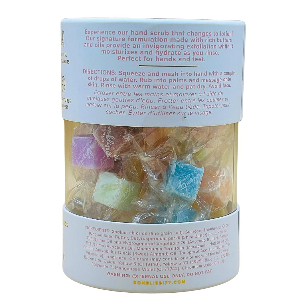 Sweet+Single Candy Sugar Scrub, Assorted, 30 Pcs - Exfoliating, Skin, Hands, Feet, Natural Butters & Oils, Sugary, Salty, Individually Wrapped, Exfoliate & Moisturize, on the Go, Travel