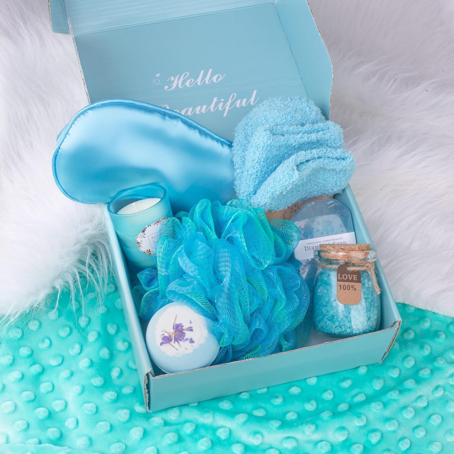 Spa Kit Gift Basket Set - Birthday Gifts for Women - Gift for Wife, Mom, Sister, Girlfriend, Friends