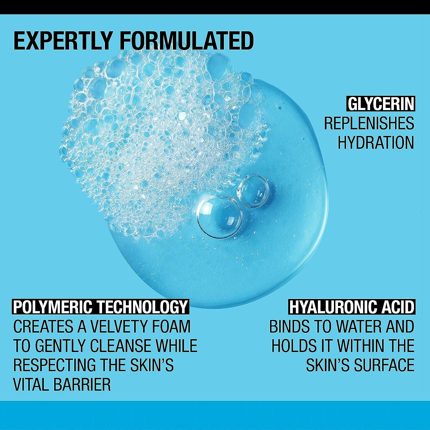 Hydro Boost Fragrance Free Hydrating Gel Facial Cleanser with Hyaluronic Acid, Daily Foaming Face Wash & Makeup Remover, Gentle Face Wash, Non-Comedogenic, 16 Fl. Oz