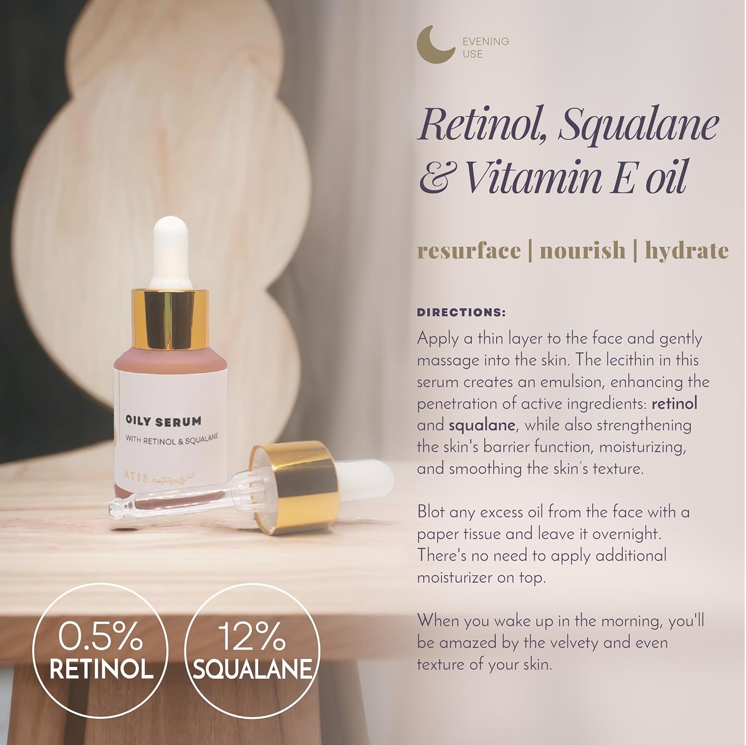 Anti-Aging Facial Serums, Vitamin C, Retinol and Hyaluronic Acid Serum for Firming, Restoring & Hydrating | Fine Lines, & Wrinkles Remover, Tone & Revitalize (3 X 1 Fl Oz)