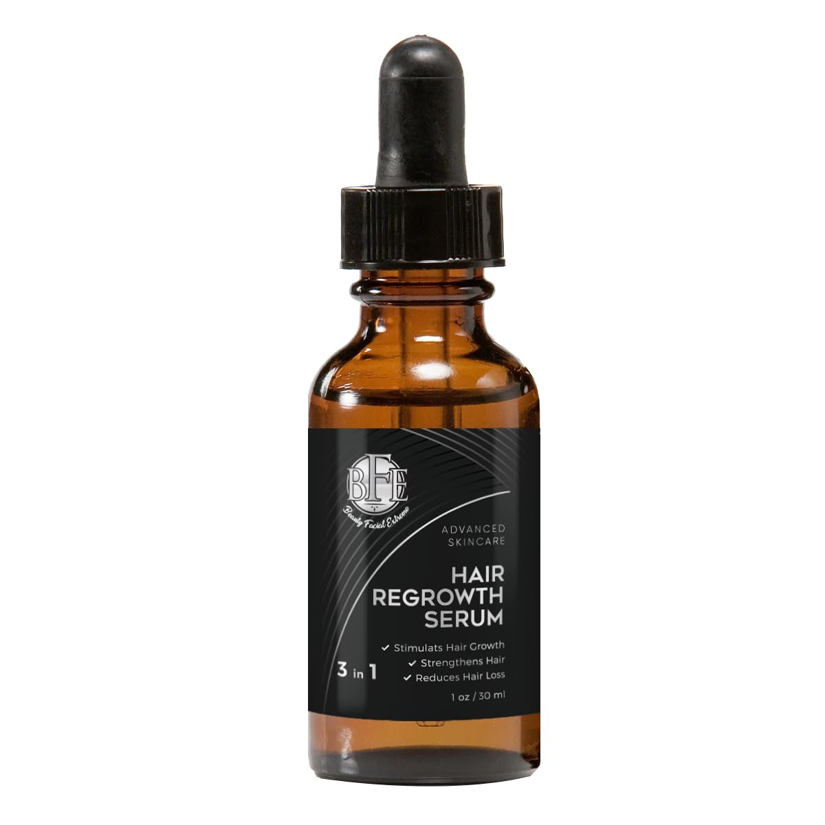 Hair Regrowth Serum- Maximum Strength DHT Blocker. Repairs & Stimulates New Follicle Hair Growth. Grow Stronger, Thicker, Fuller, Longer, Healthier Hair. for Men & Women with No Side Effects.