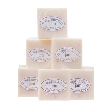 Thailand Rice Soap 6Pcs Handmade Rice Soap 65G Bath Soap 12Pcs Facial Soap Cold Soap Wedding Gift (6)