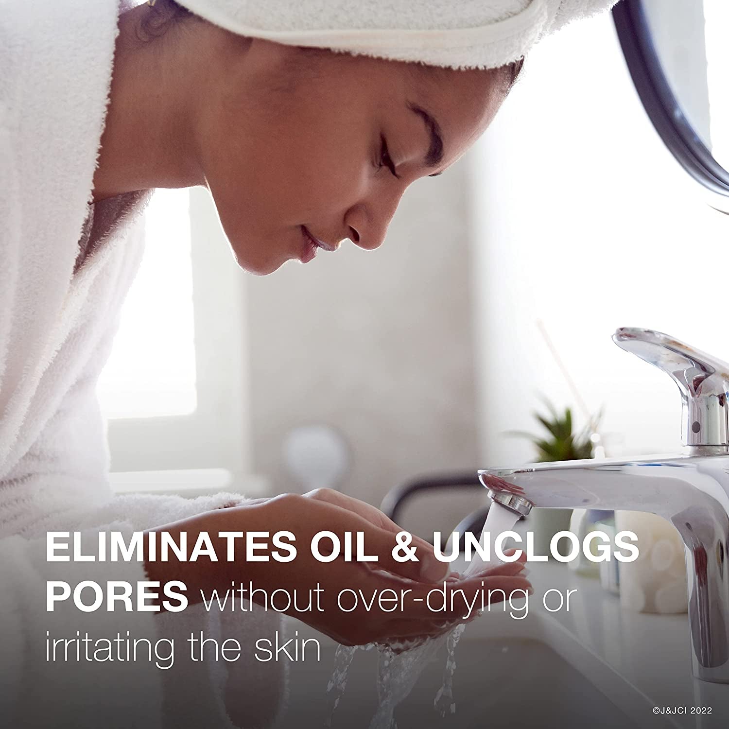 Oil-Free Acne Fighting Face Wash, Daily Cleanser with Salicylic Acid Acne Treatment, 9.1 Fl Oz (Pack of 3)