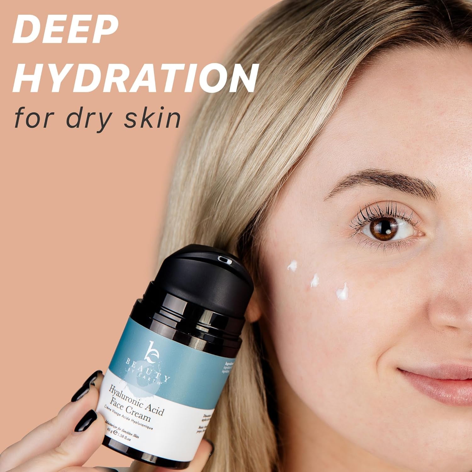 Hyaluronic Acid Moisturizer for Face - USA Made with Organic & Natural Ingredients - Sensitive Skin Moisturizer for Face, anti Aging Wrinkle Face Cream Women, Mens Natural Face Moisturizers