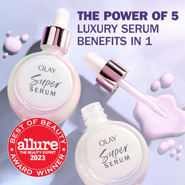 Super Serum 1.0 Oz with Niacinamide, Vitamin C, Collagen Peptide, AHA, and Vitamin E