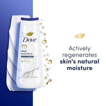 Body Wash Deep Moisture, Sensitive Skin, Cucumber and Green Tea, and Shea Butter & Vanilla Collection 4 Count Skin Cleanser with 24Hr Renewing Micromoisture 20 Oz