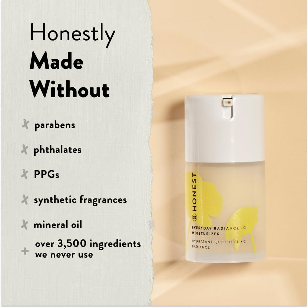 Everyday Radiance Vitamin C Moisturizer | Improves Skin Tone | Vitamin C, Niacinamide, Pearl | EWG Verified, Vegan + Cruelty Free | 1.7 Fl Oz