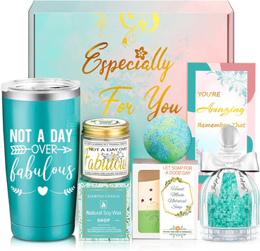 Birthday Gifts for Women, Mothers Day Gifts for Mom, Spa Self Care Basket for Women Wife Sister Best Friend -Happy Birthday, Moms Day, Valentines, Anniversary Present
