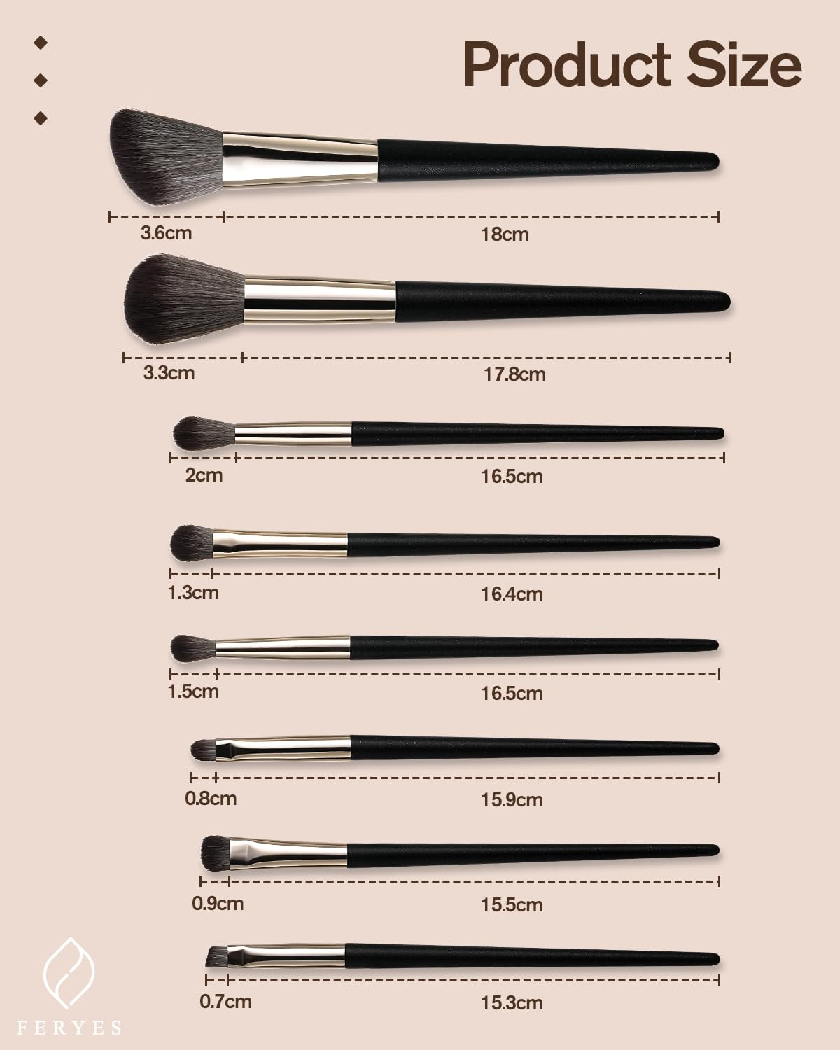 Large Travel Makeup Brush Holder with 8 Pcs Makeup Brushes Set, Makeup Tools for Travel