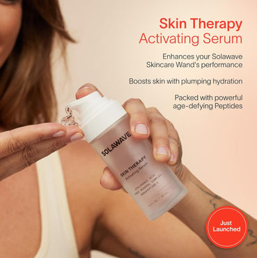 Wand Skin Therapy Activating Serum | Hyaluronic Acid and Peptides | Enhance Skincare Device Results | Hydrating Microcurrent Galvanic Current | Wrinkle Smoothing