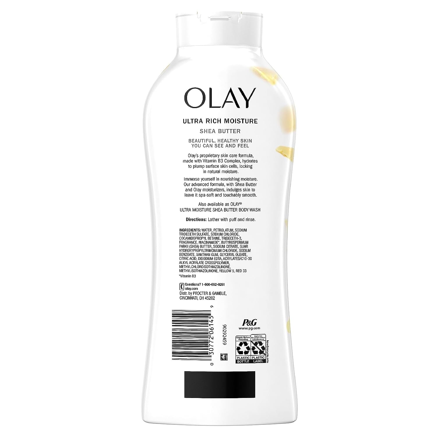 Ultra Rich Moisture Body Wash with Shea Butter, 22 Fl Oz (Pack of 4)