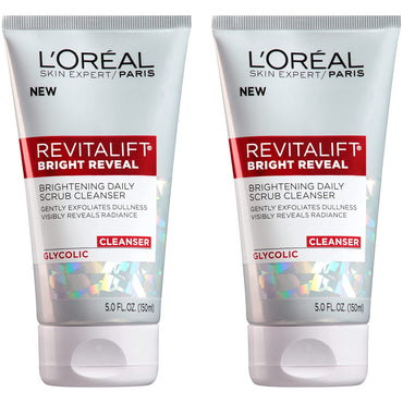 Revitalift Bright Reveal Anti-Aging Facial Cleanser with Glycolic Acid 5 Fl. Oz (Pack of 2)