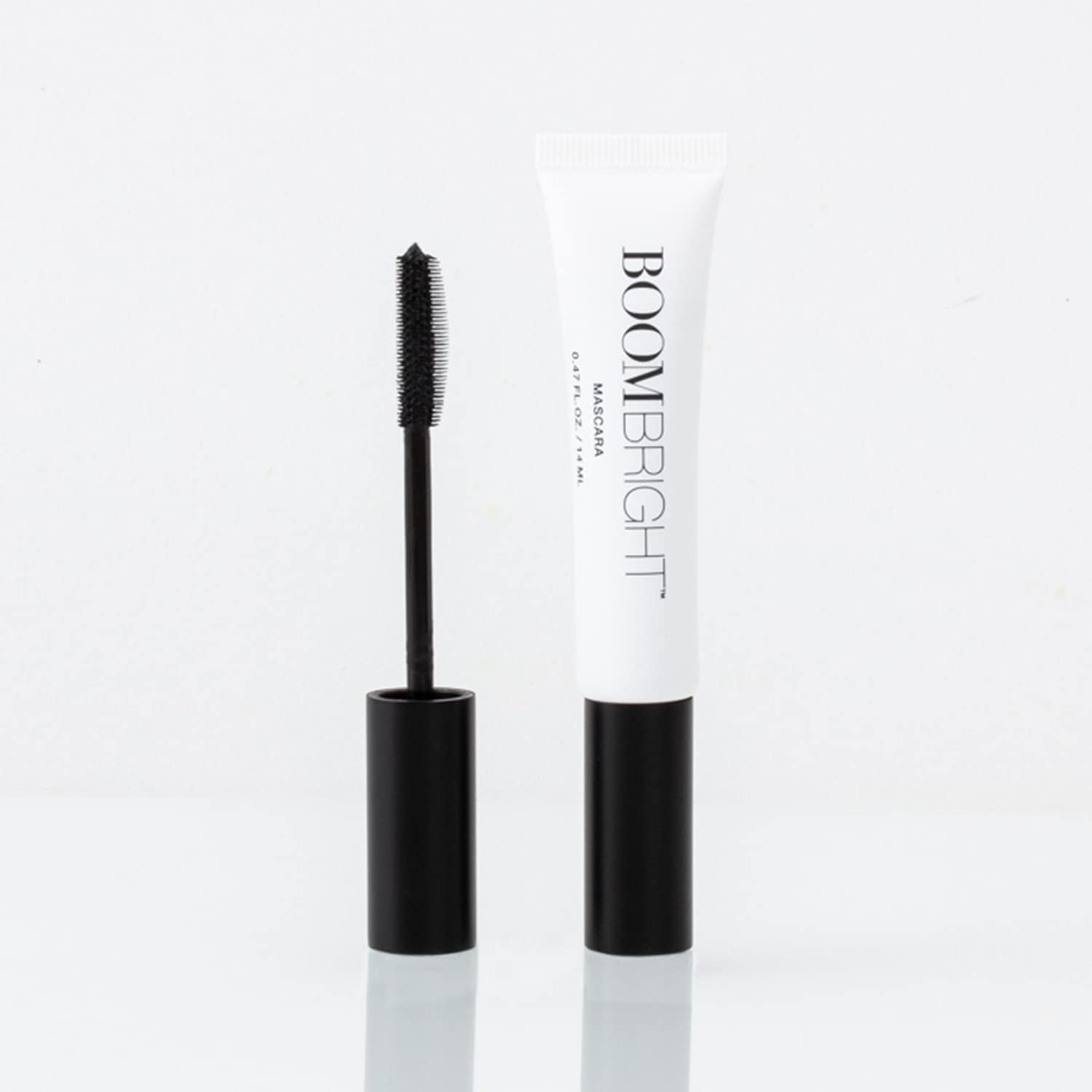 BOOM! Bright Pro Age Mascara -  Lengthening & Strengthening Hypoallergenic Mascara for Older Mature Women W/Sensitive Eyes (Black)