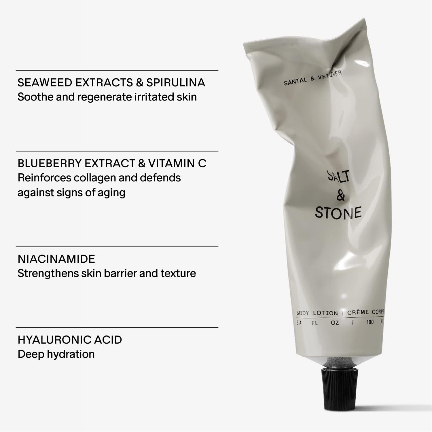 Body Lotion | Scented Daily Body Lotion for Women & Men | Hydrates, Nourishes & Softens Skin | Restores Dry Skin | Fast-Absorbing | Cruelty-Free & Vegan (100 Ml) (Santal & Vetiver)
