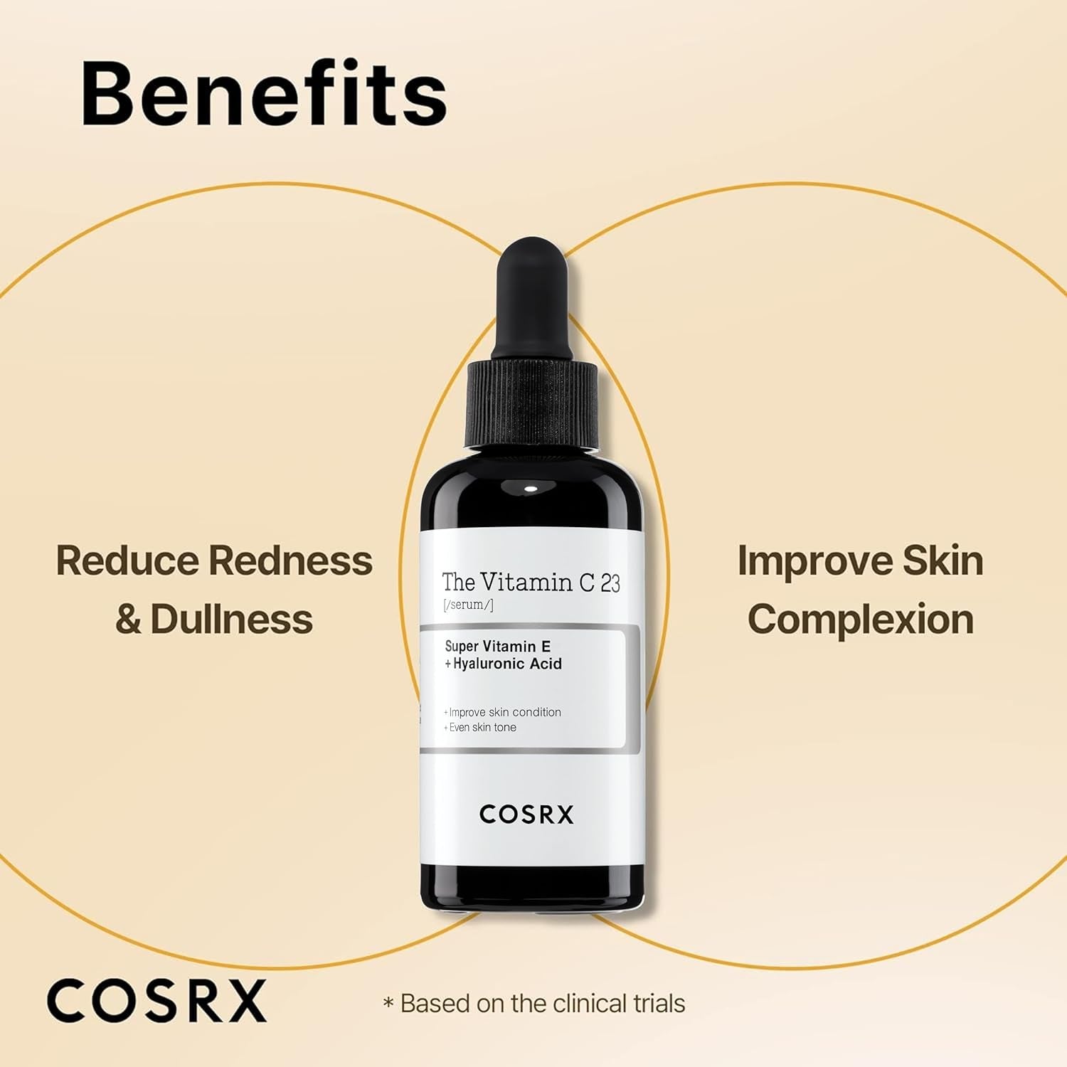 Pure Vitamin C Serum with Vitamin E & Hyaluronic Acid, Brightening & Hydrating Facial Serum for Fine Lines, Uneven Skin Tone & Dull Skin, 0.7Oz/20G, Korean Skincare (Vitamin C 23% Serum)