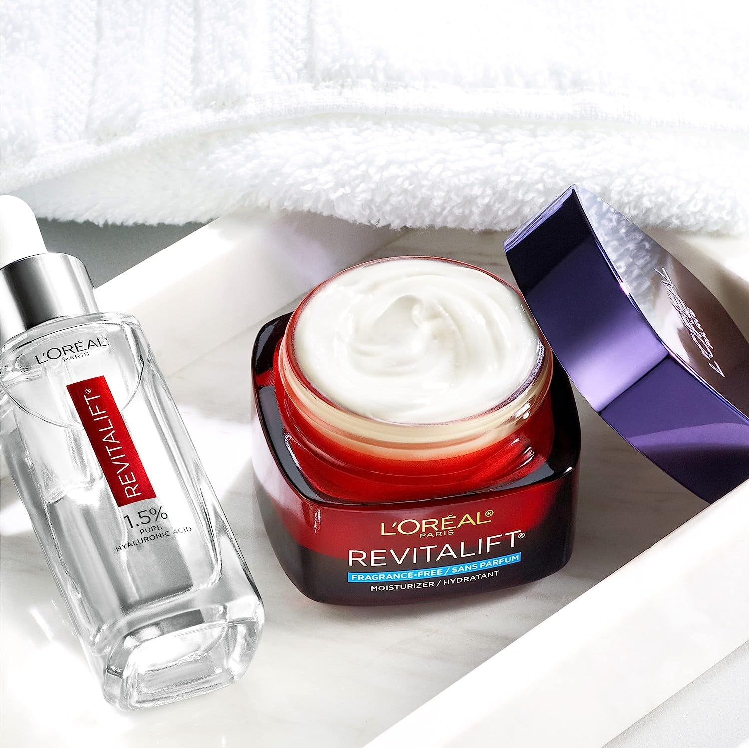 Revitalift Triple Power Anti-Aging Face Moisturizer, Pro Retinol, Hyaluronic Acid & Vitamin C, Reduce Wrinkles 2.55 Oz
