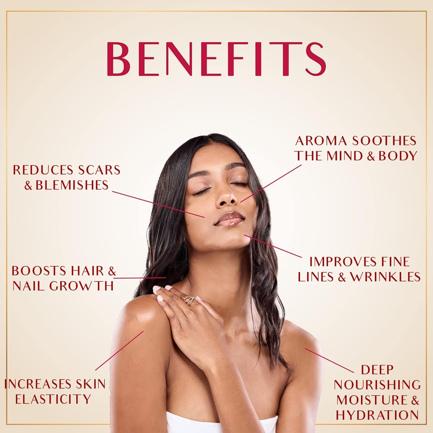 Rosé Oil - Organic Oil for Face, Body, Hair, Nails & Aromatherapy | Bulgarian Rose Essential Oil & Organic Floating Rose Petals | Moisturizer for Women & Men - 4 Fl Oz