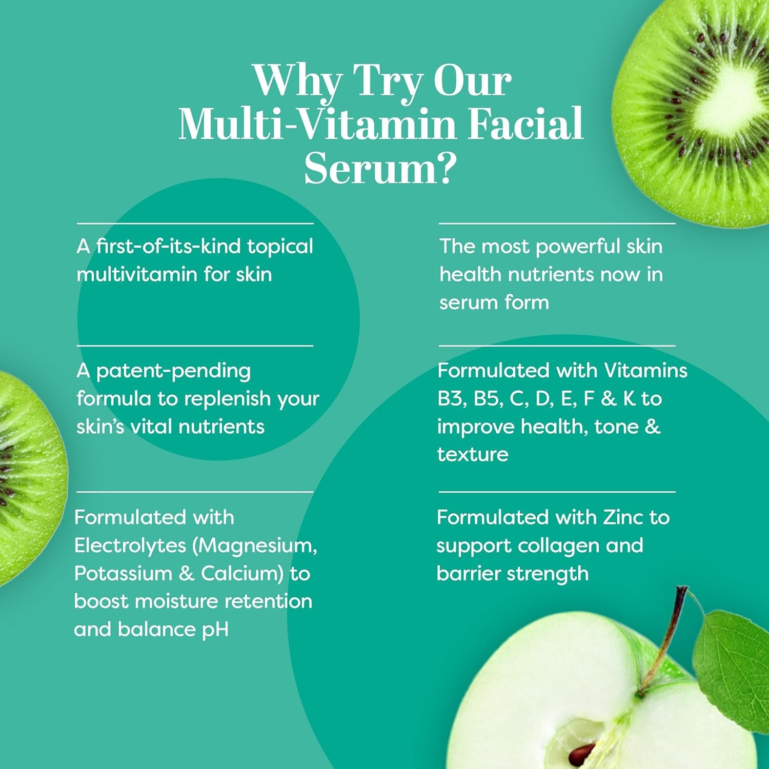 Truskin Facial Serum with 11 Plant-Derived Vitamins & Minerals for Radiant, Healthy Skin