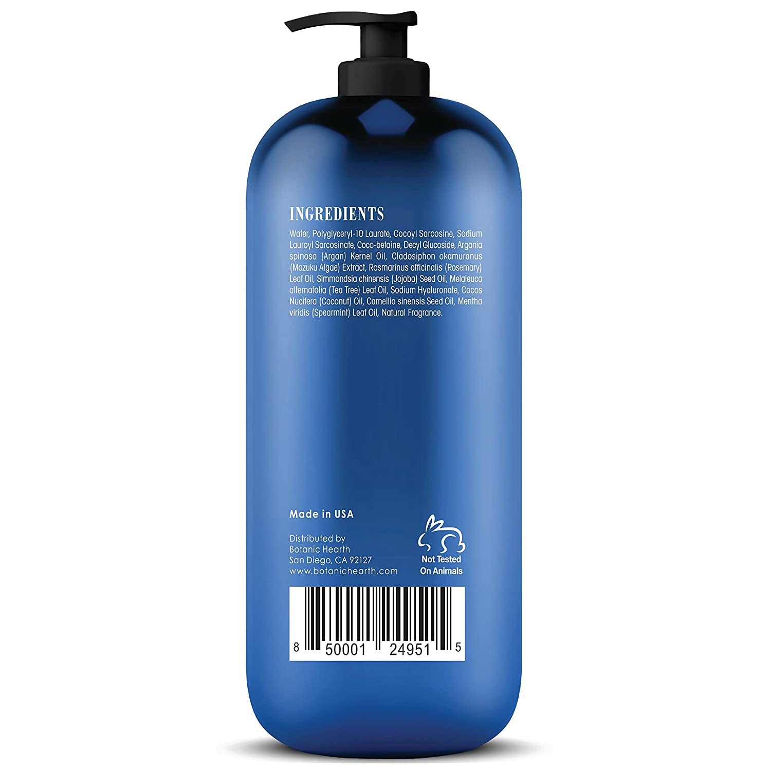 Tea Tree Face Wash with Mint - Acne Fighting, Premium, Hydrating Liquid Face Soap with Pure Tea Tree Oil - for Women and Men, Paraben Free, Fights Acne - 16 Fl Oz