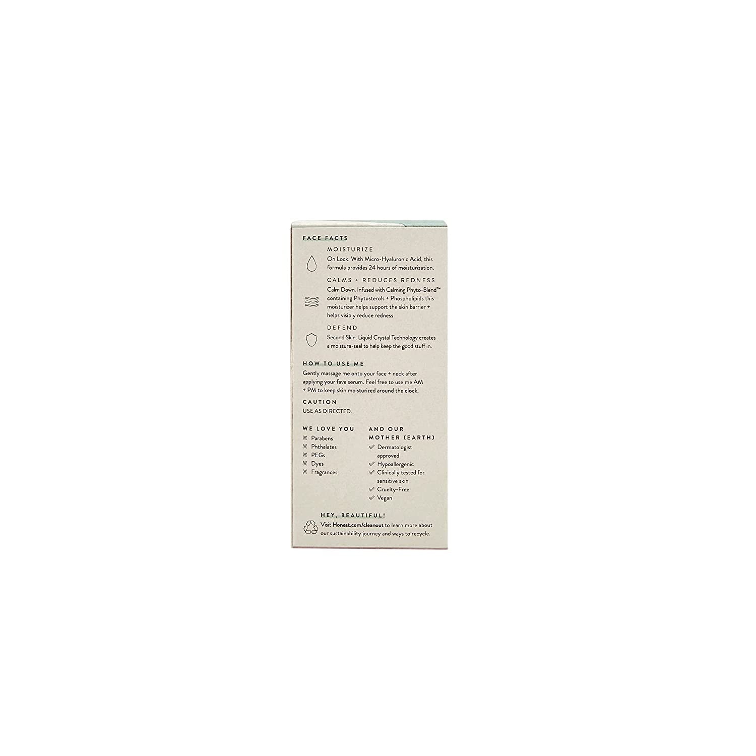 the Daily Calm Lightweight Moisturizer for Sensitive Skin | Hyaluronic Acid + Calming Phyto-Blend | EWG Verified, Vegan + Cruelty Free | 1.7 Fl Oz