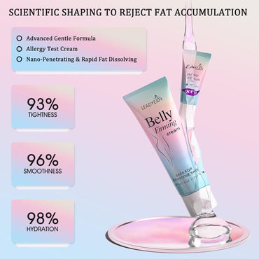 B Flat Belly Firming Cream - Moisturizing,Firming for Stomach, Thighs and Butt, Body Lotion for Women and Men, 125+5ML
